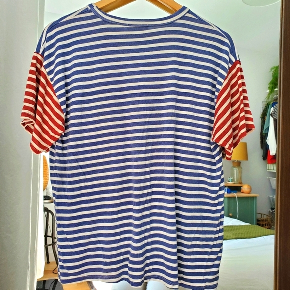 3/20$ ● GINGER G STRIPED T-SHIRT WITH POCKET • M - Picture 6 of 6